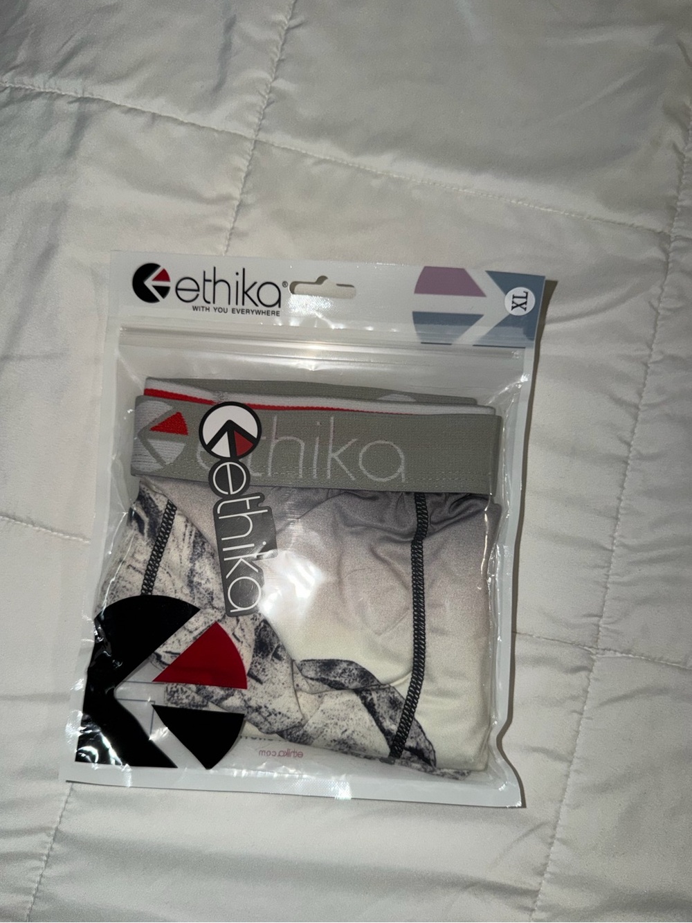 Ethika Men's Gray Boxer Briefs